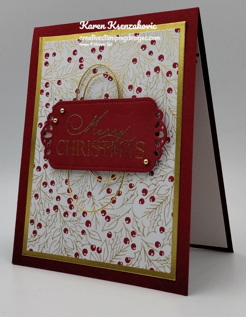 Stampin' Up! Brightest Glow CAS 4 creativestampingdesigns.com