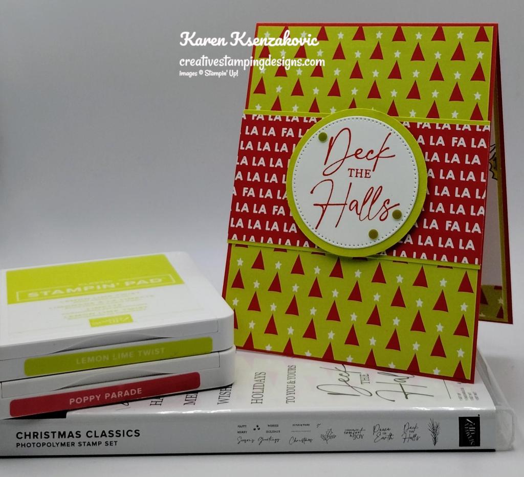 Stampin' Up! Christmas Classics CAS 1 creativestampingdesigns.com
