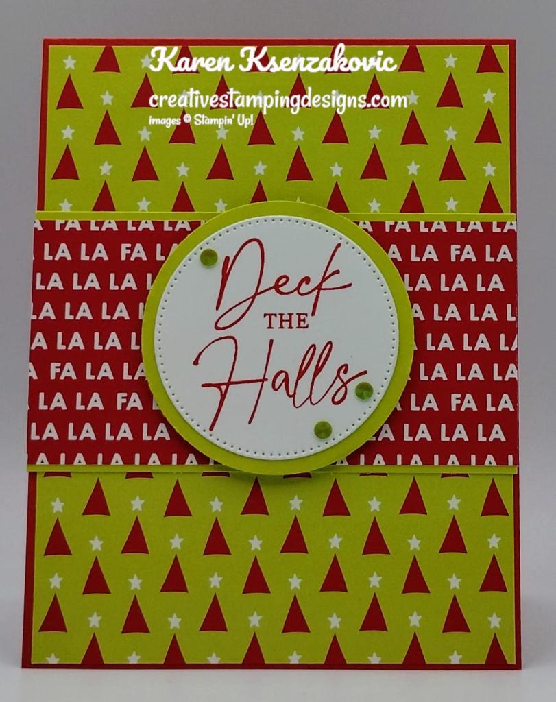 Stampin' Up! Christmas Classics CAS 2 creativestampingdesigns.com
