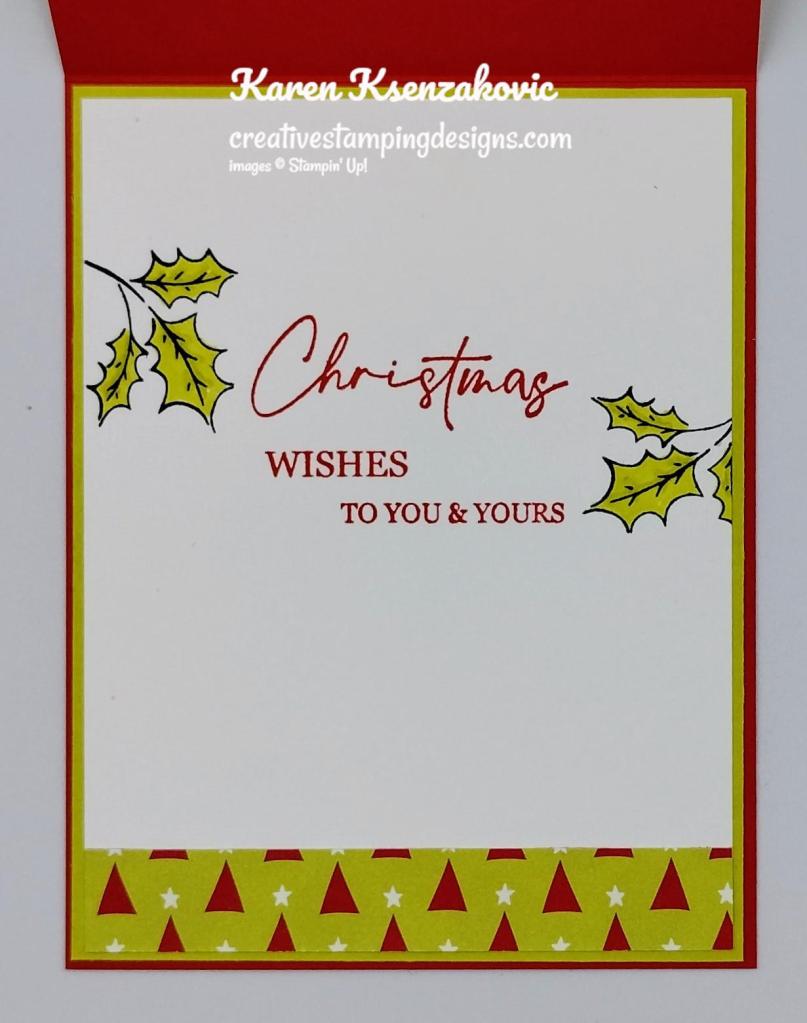 Stampin' Up! Christmas Classics CAS 5 creativestampingdesigns.com