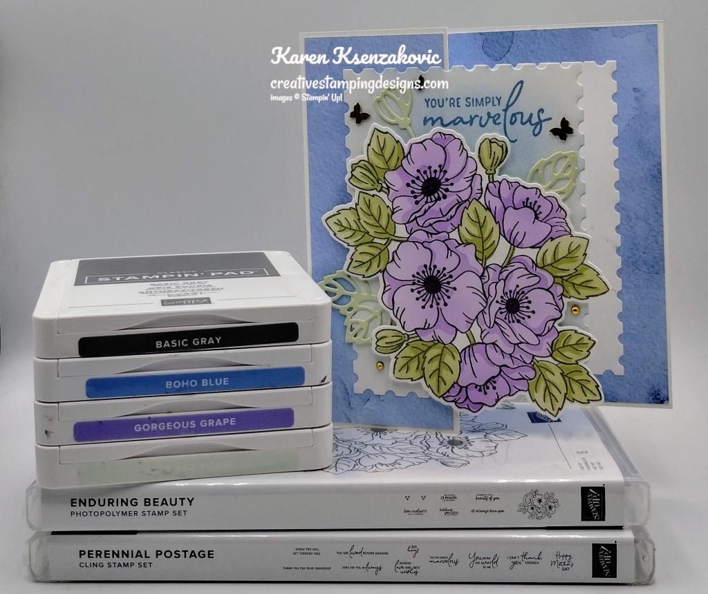 Stampin' Up! Enduring Beauty Fun Fold 1 creativestampingdesigns.com