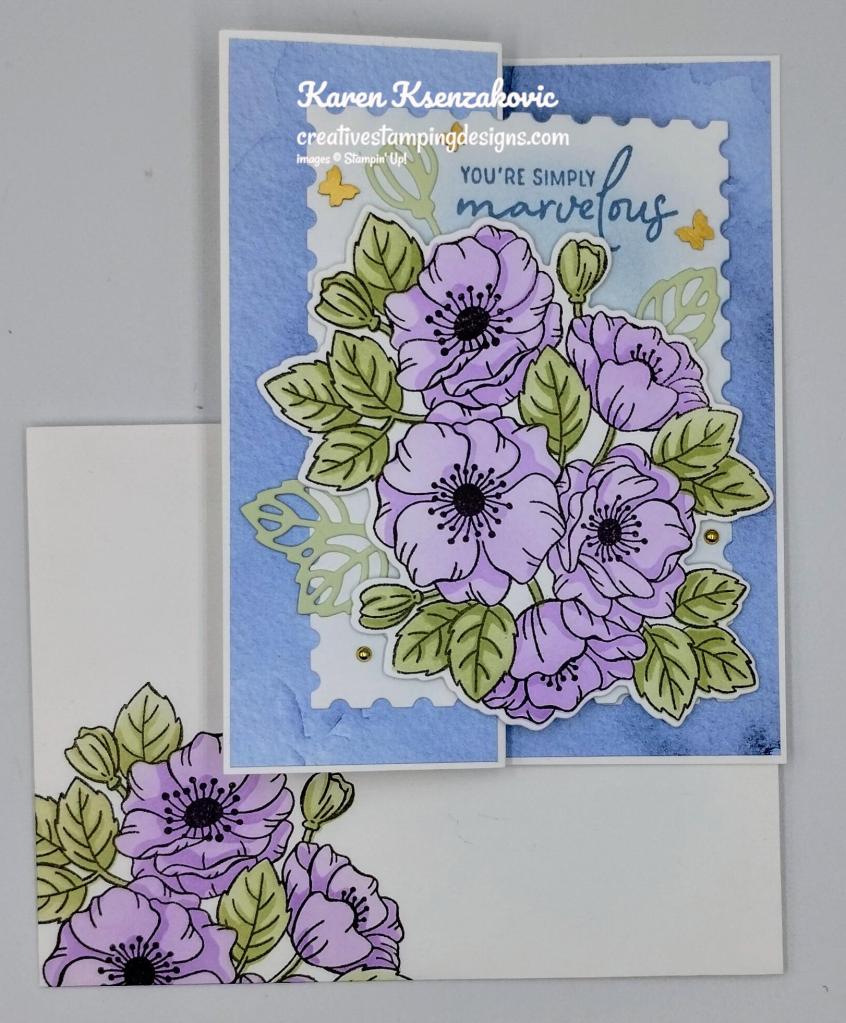 Stampin' Up! Enduring Beauty Fun Fold 6 creativestampingdesigns.com