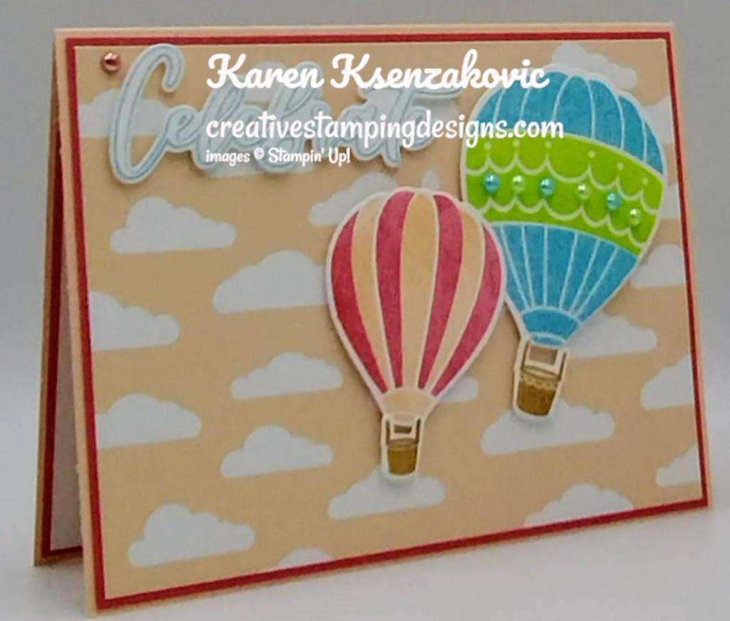 Stampin' Up! Hot Air Balloon Celebrate 4 creativestampingdesigns.com