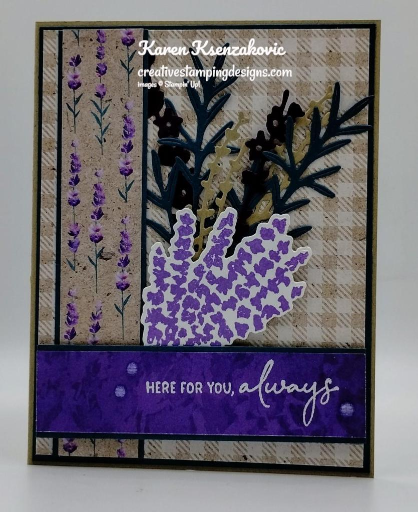 Stampin' Up! Painted Lavender Thank You 2 creativestampingdesigns.com