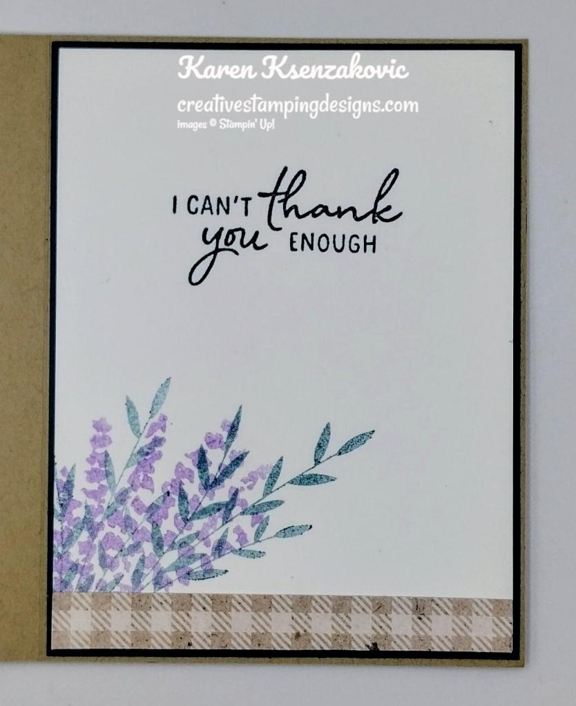 Stampin' Up! Painted Lavender Thank You 5 creativestampingdesigns.com