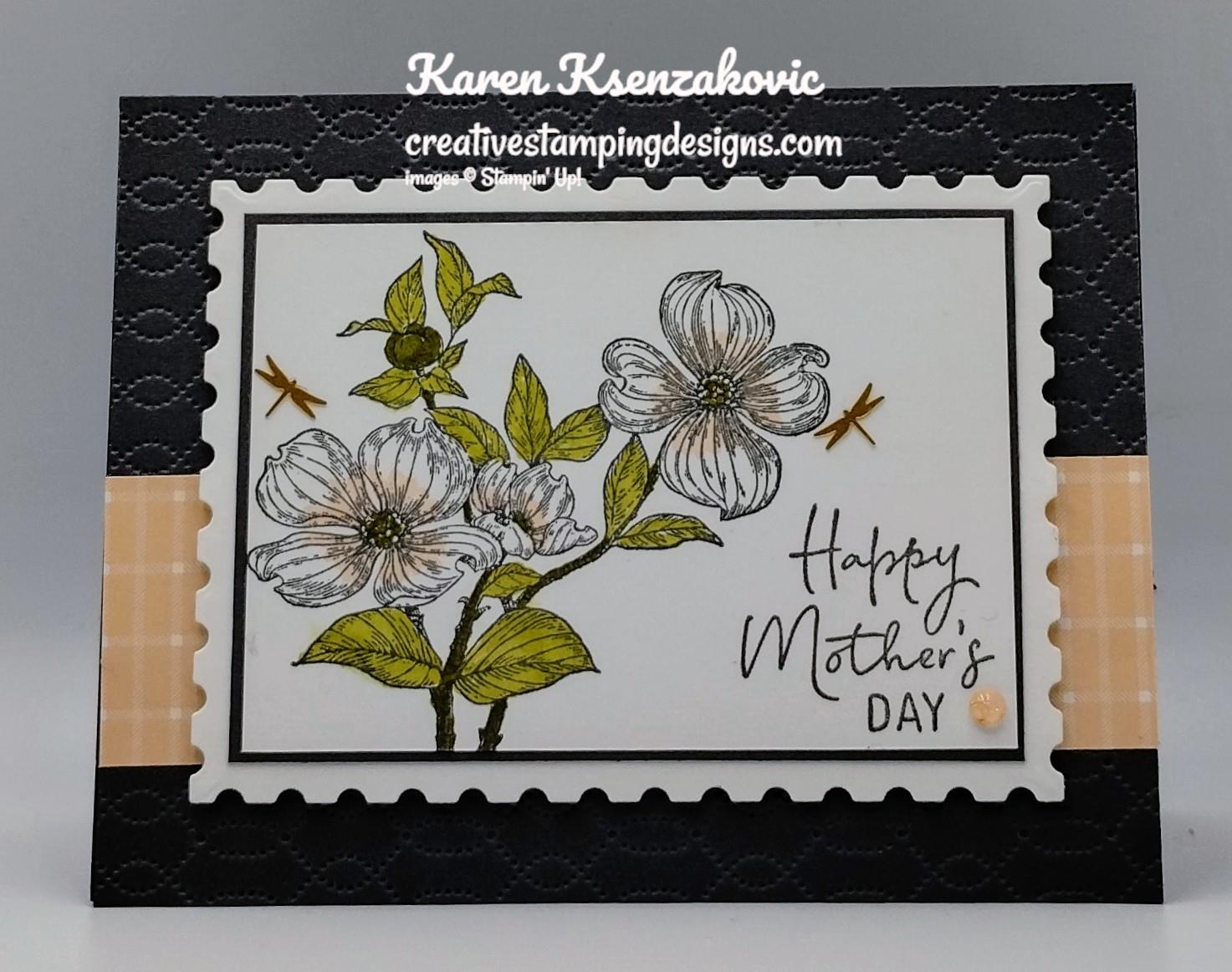 Stampin' Up! Detailed Dogwood Mother's Day | Creative Stamping Designs