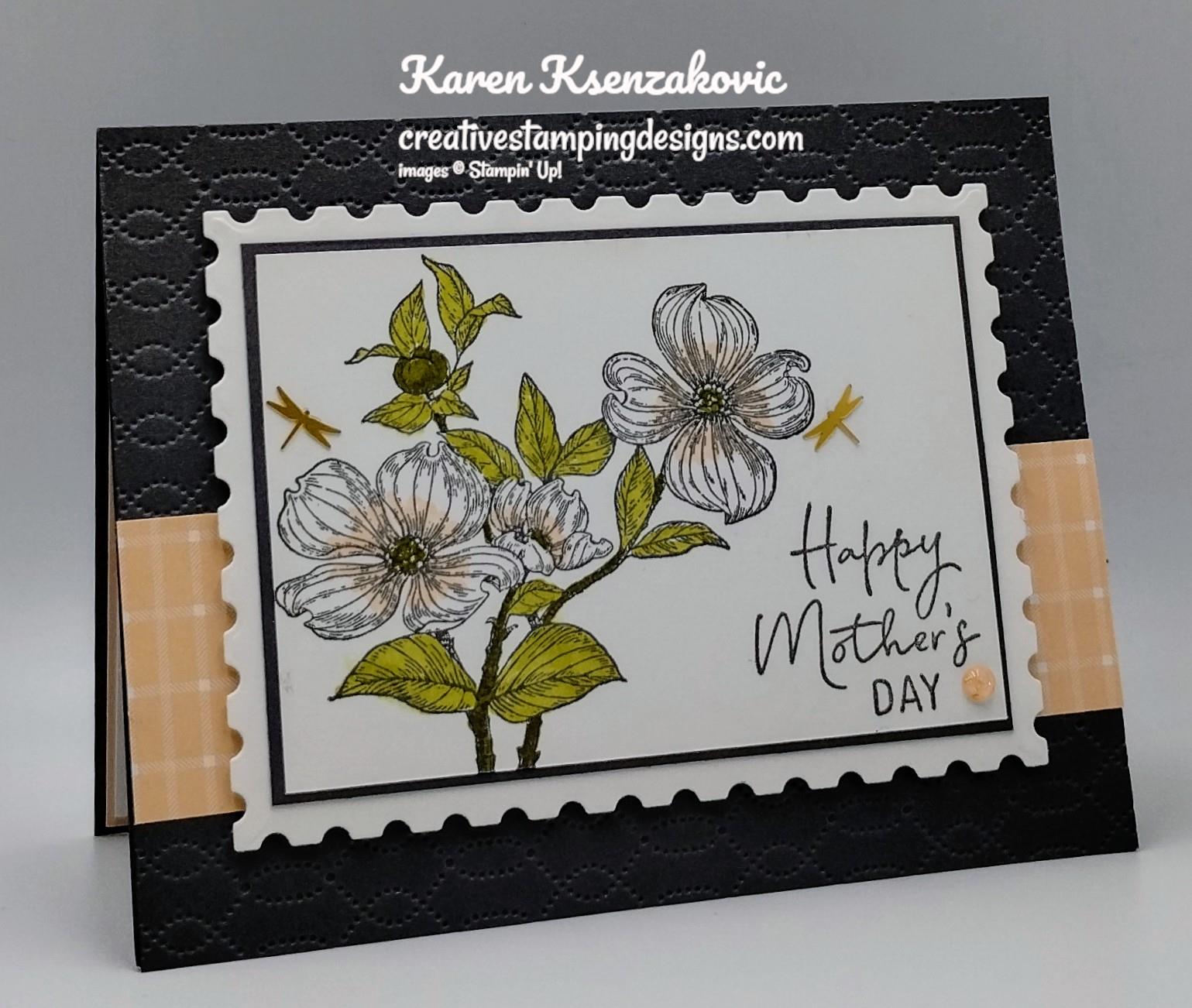 Stampin' Up! Detailed Dogwood Mother's Day | Creative Stamping Designs