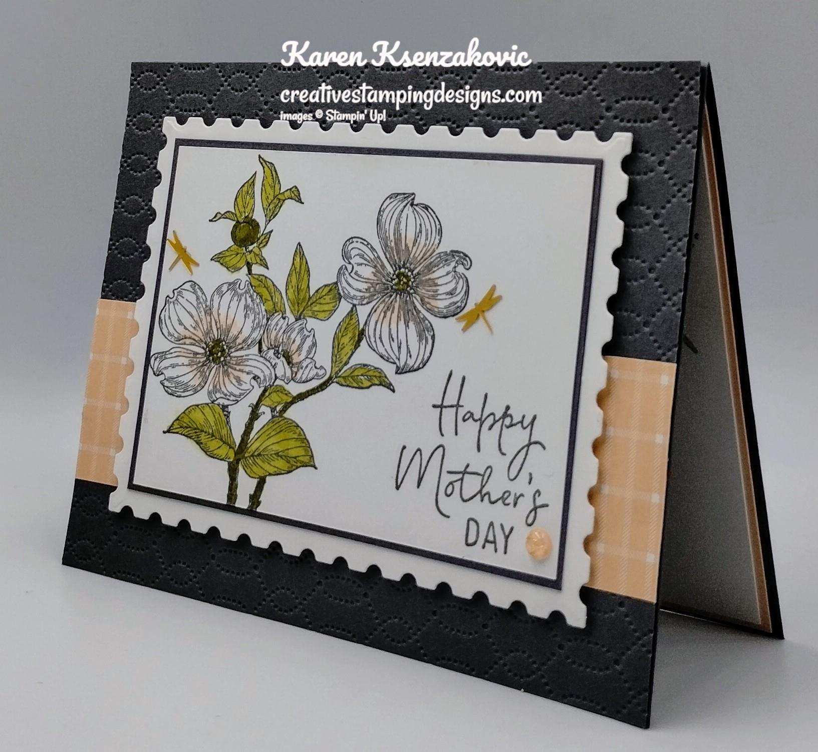 Stampin' Up! Detailed Dogwood Mother's Day | Creative Stamping Designs