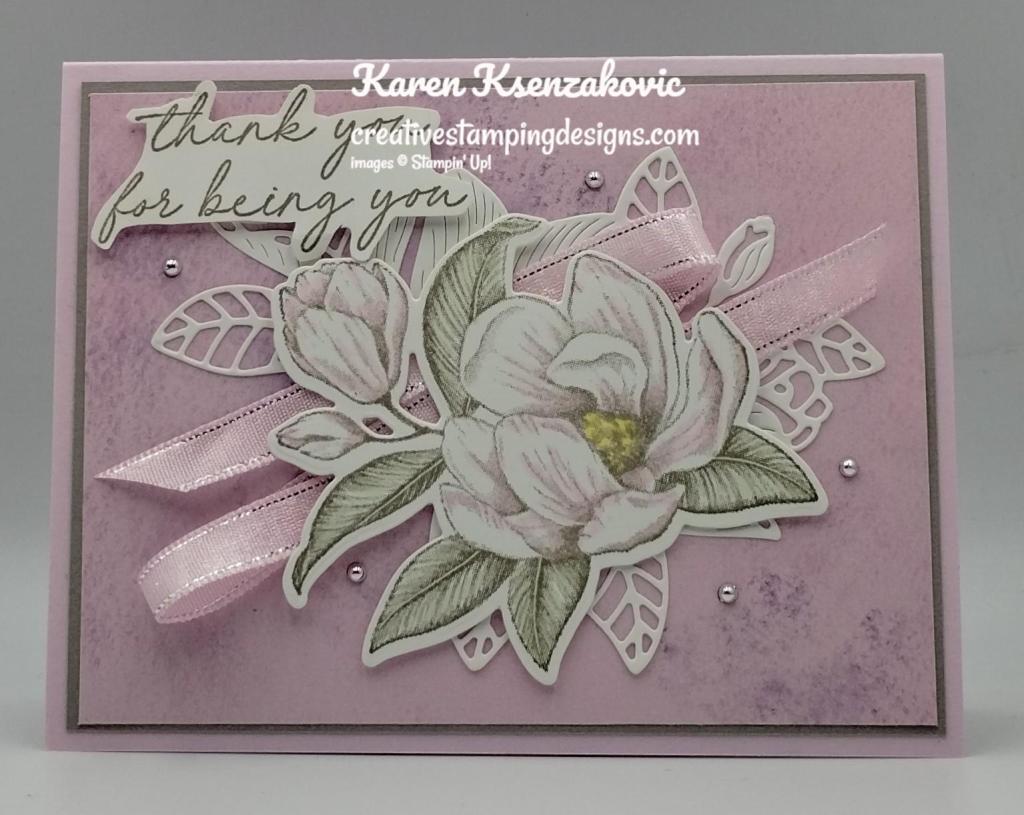 Stampin' Up! Magnolia Mood in Pink 2 creativestampingdesigns.com