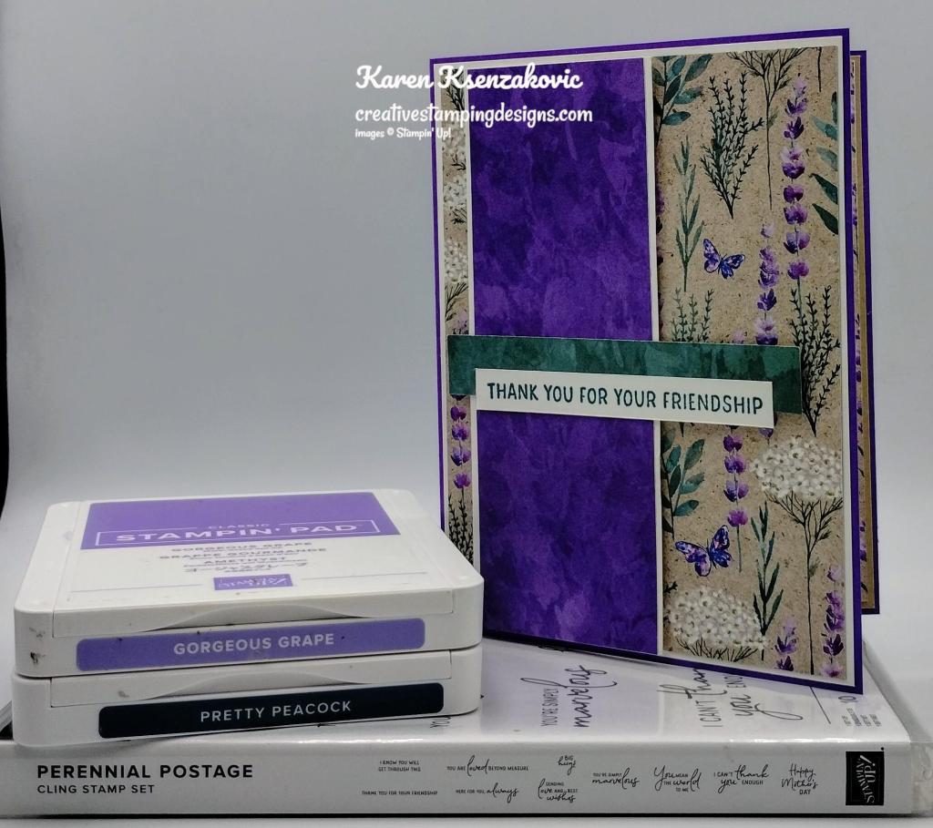 Stampin' Up! Perennial Postage CAS 1 creativestampingdesigns.com