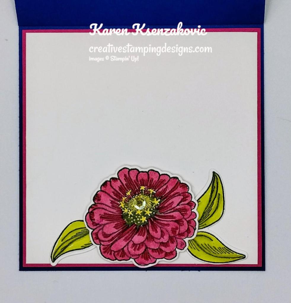 Stampin' Up! Simply Zinnia Fun Fold 5 creativestampingdesigns.com