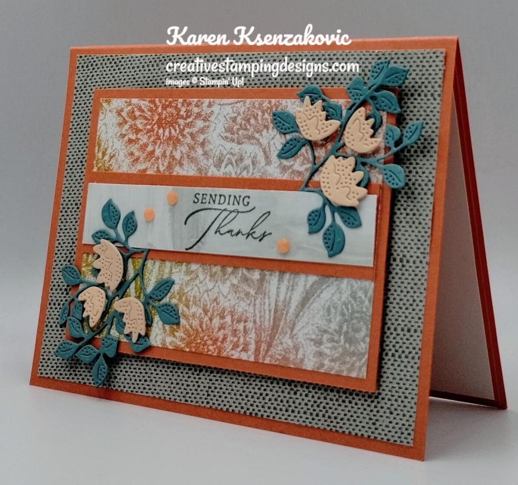 Stampin' Up! Stippled Roses Thanks 4 creativestampingdesigns.com