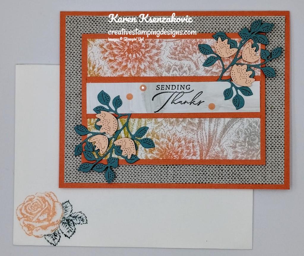 Stampin' Up! Stippled Roses Thanks 6 creativestampingdesigns.com