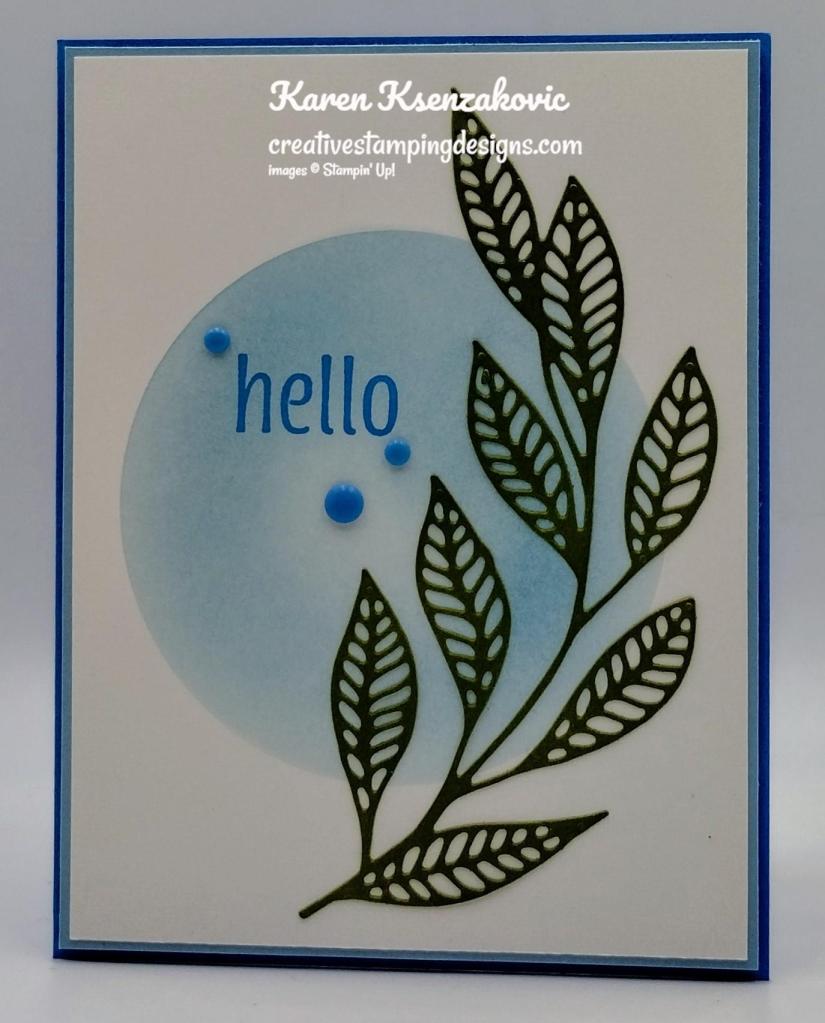 Stampin' Up! Artistically Inked CAS 2 creativestampingdesigns.com