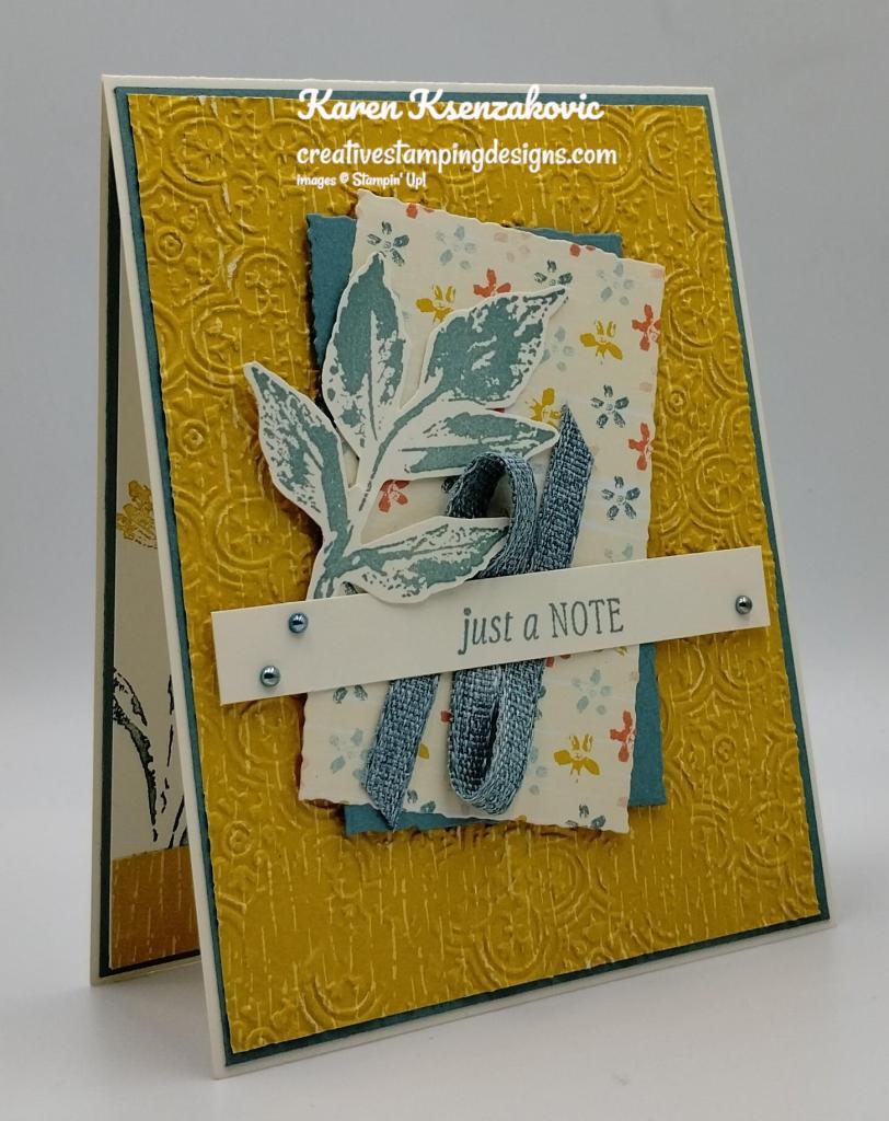 Stampin' Up! Inked & Tiled In Crushed Curry 3 creativestampingdesigns.com