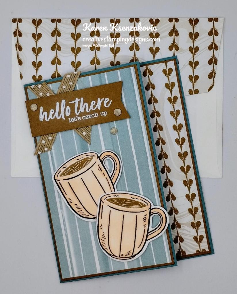 Stampin' Up! Latte Love CAS Fun Fold 7 creativestampingdesigns.com