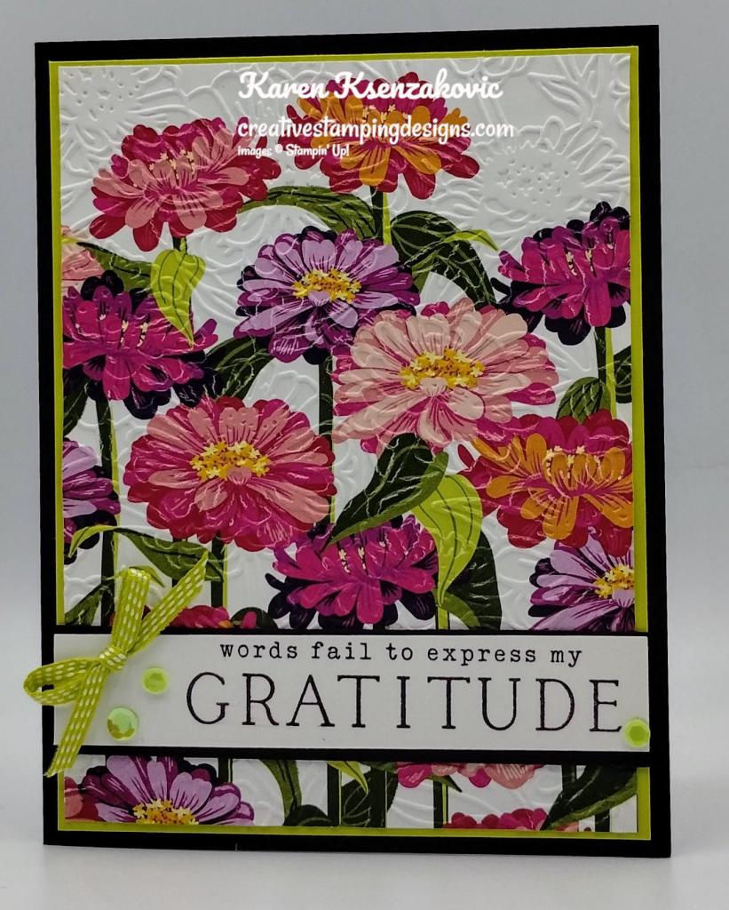 Stampin' Up! Simply Zinnia CAS 2 creativestampingdesigns.com