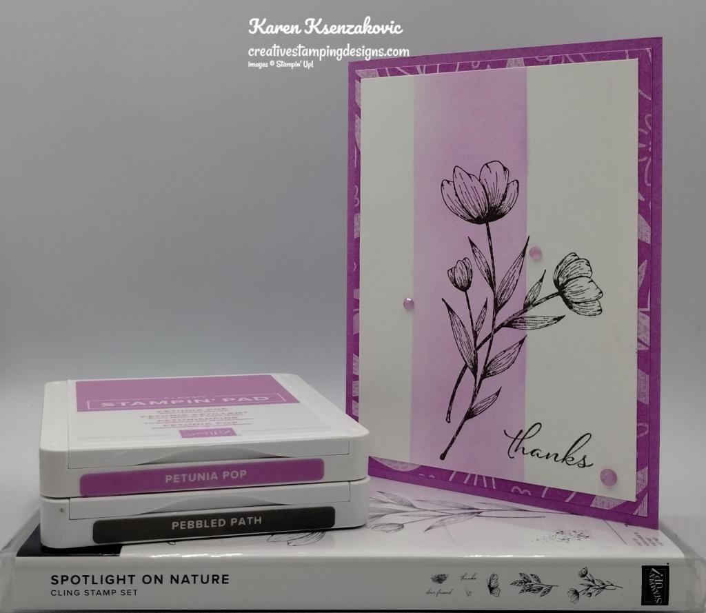 Stampin' Up! Spotlight On Nature CAS 1 creativestampingdesigns.com