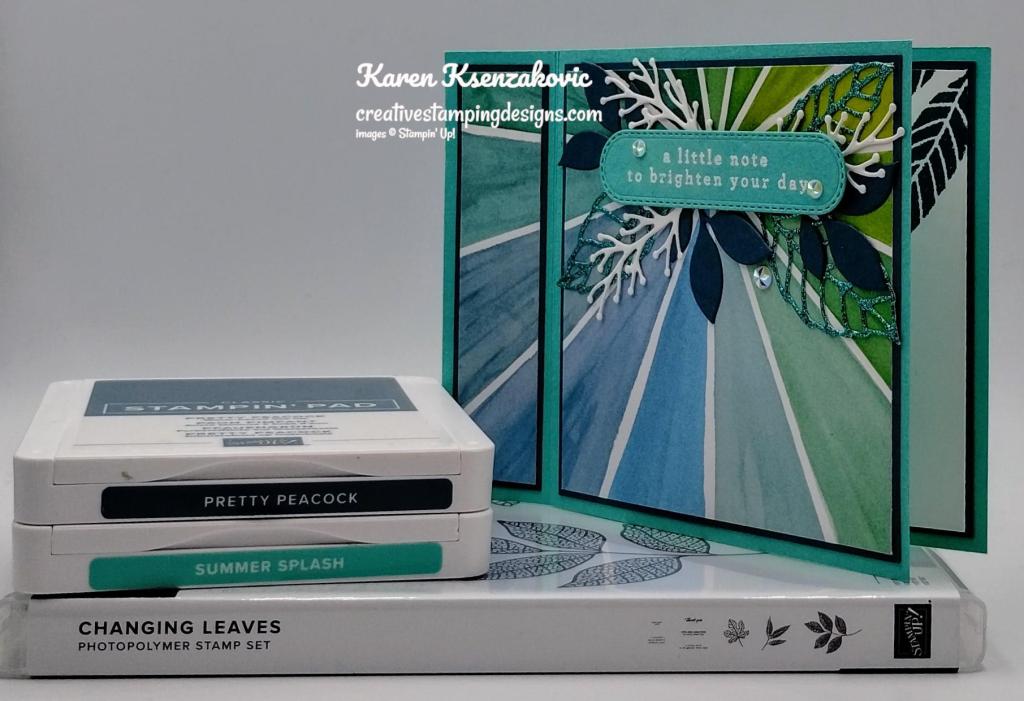 Stampin' Up! Changing Leaves Fun Fold 1 creativestampingdesigns.com