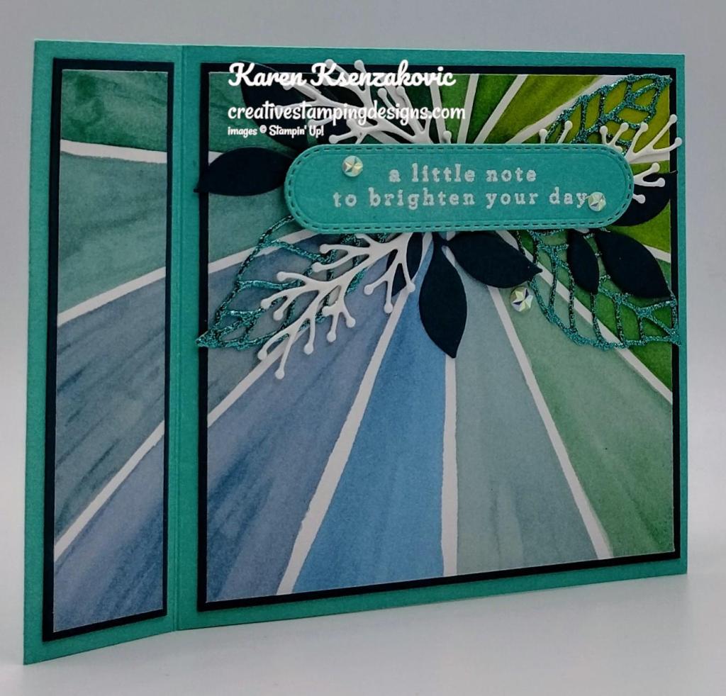 Stampin' Up! Changing Leaves Fun Fold 3 creativestampingdesigns.com