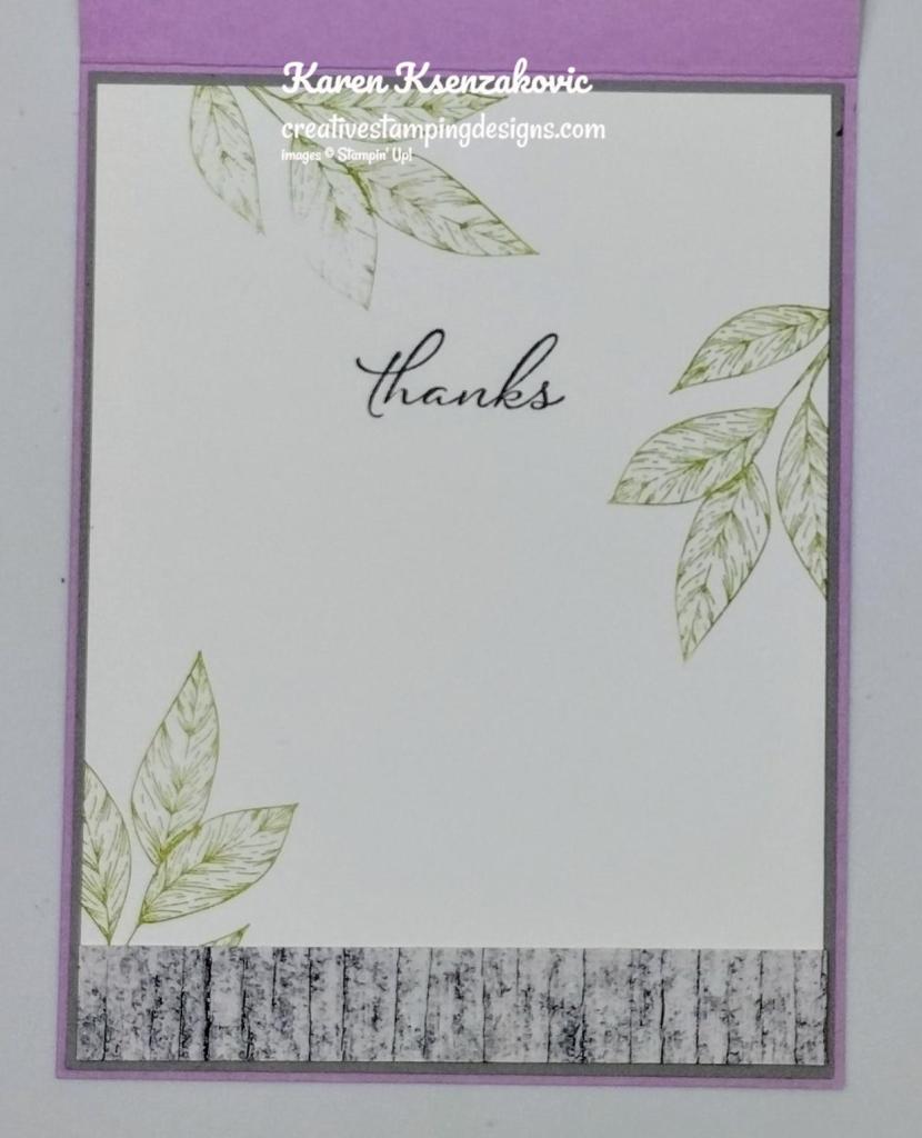 Stampin' Up! Spotlight On Nature Thanks 5 creativestampingdesigns.com
