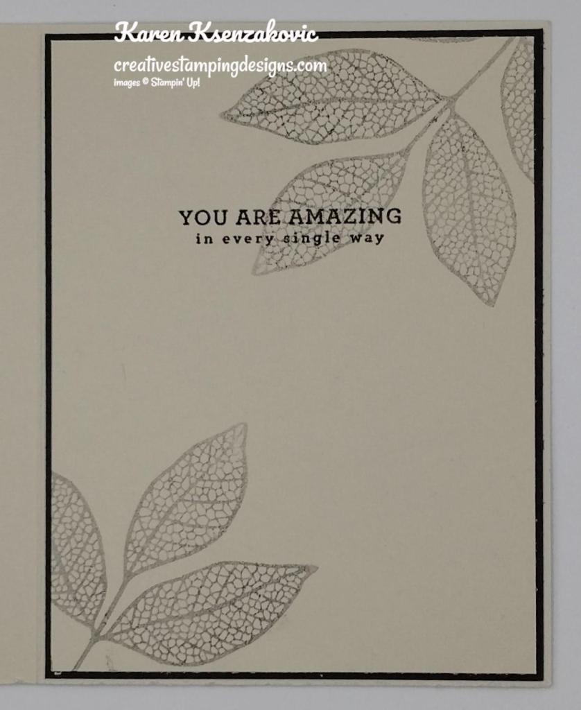 Stampin' Up! Changing Leaves in Basic Gray 5 creativestampingdesigns.com