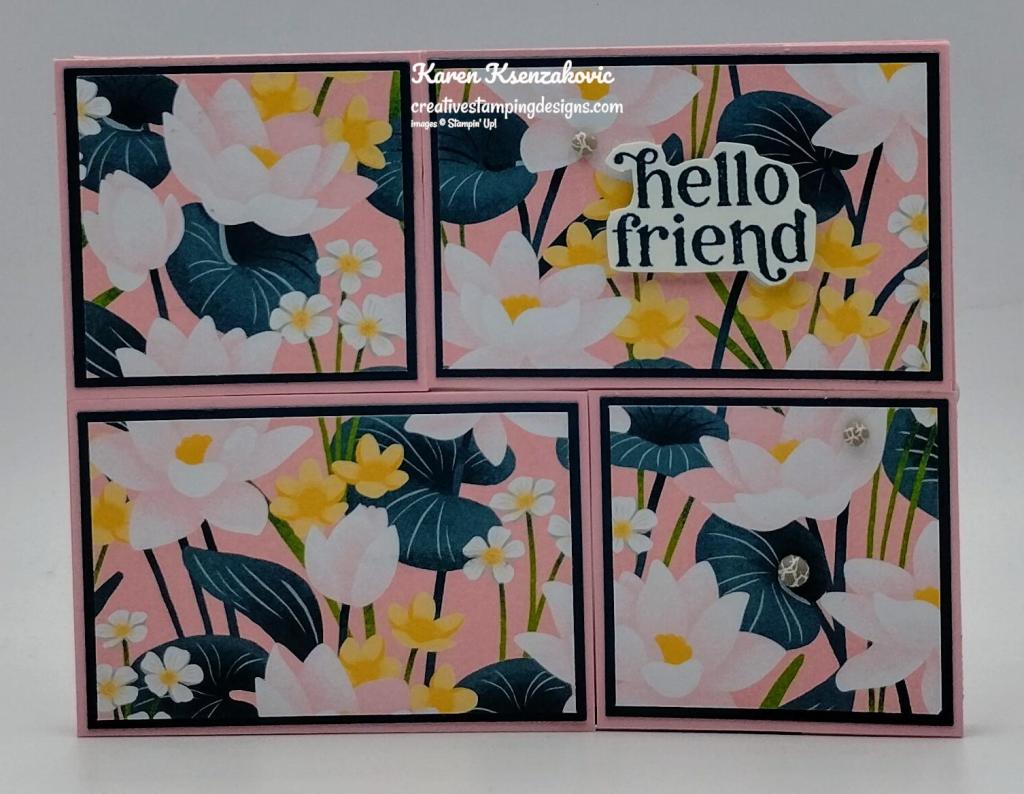 Stampin' Up! Charming Duck Pond Fun Fold 2 creativestampingdesigns.com