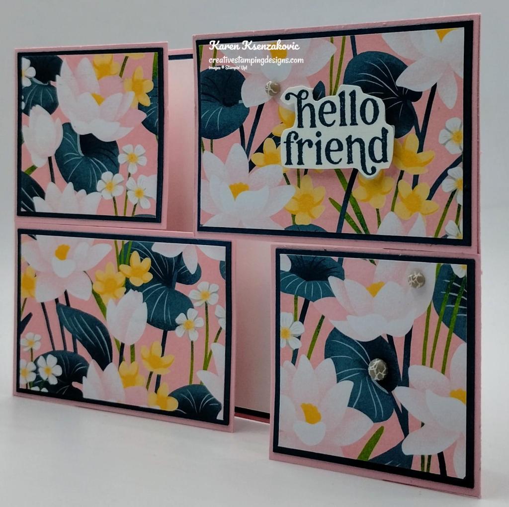 Stampin' Up! Charming Duck Pond Fun Fold 4 creativestampingdesigns.com