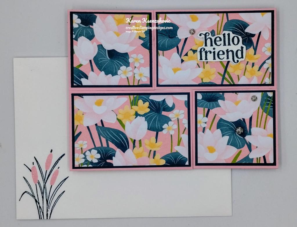 Stampin' Up! Charming Duck Pond Fun Fold 6 creativestampingdesigns.com