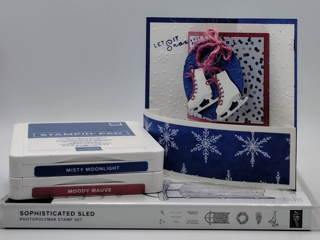 Stampin' Up! Sophisticated Sled Fun Fold 1 creativestampingdesigns.com