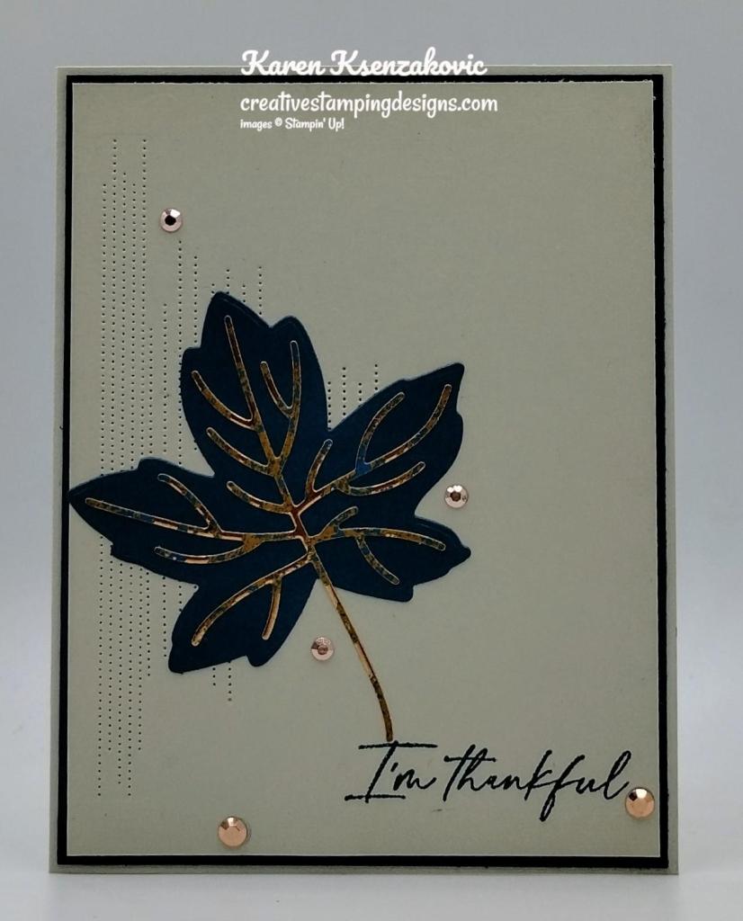 Stampin' Up! Autumn Leaves CAS 2 creativestampingdesigns.com