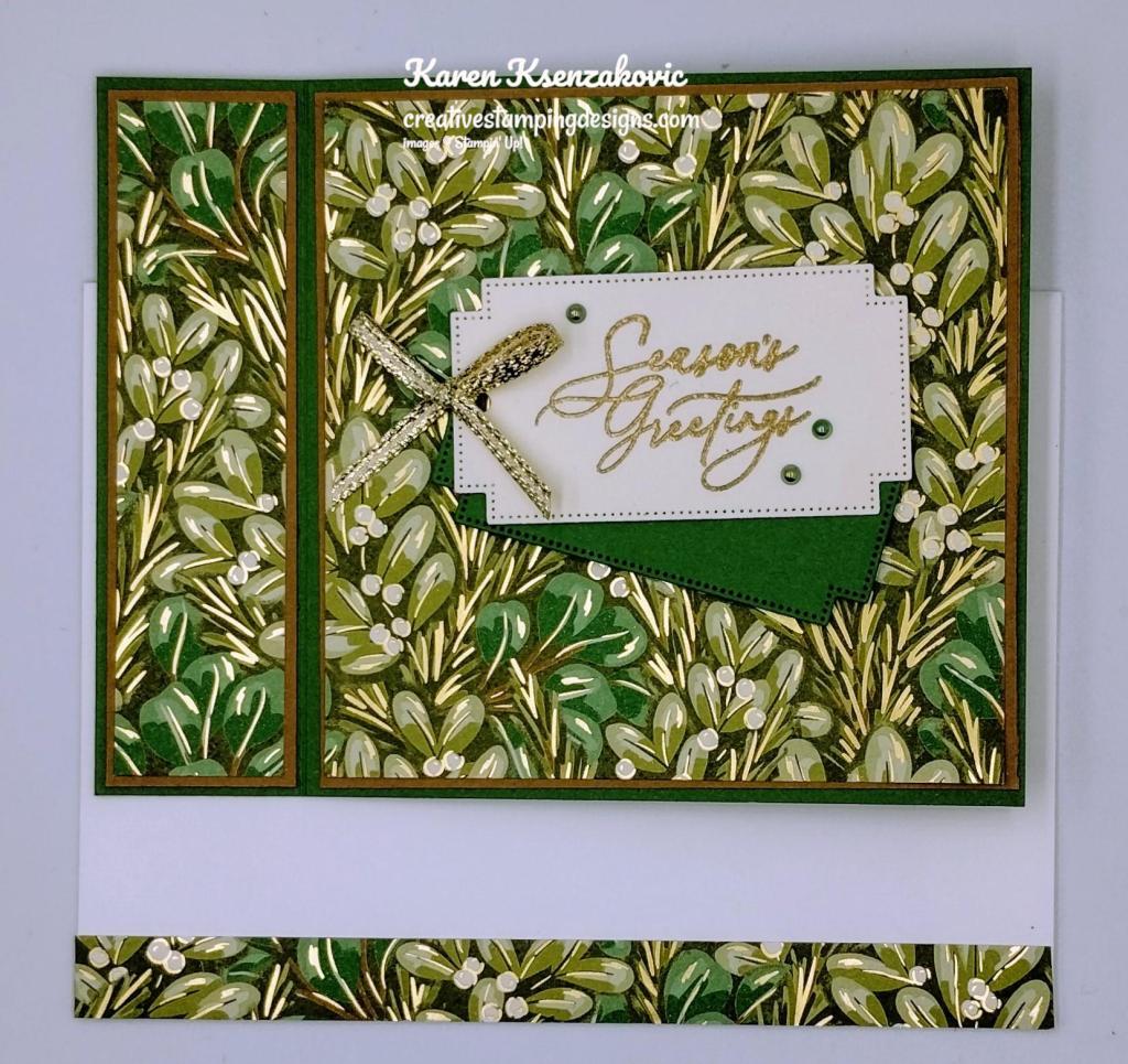 Stampin' Up! Greetings of the Season Fun Fold 6 creativestampingdesigns.com