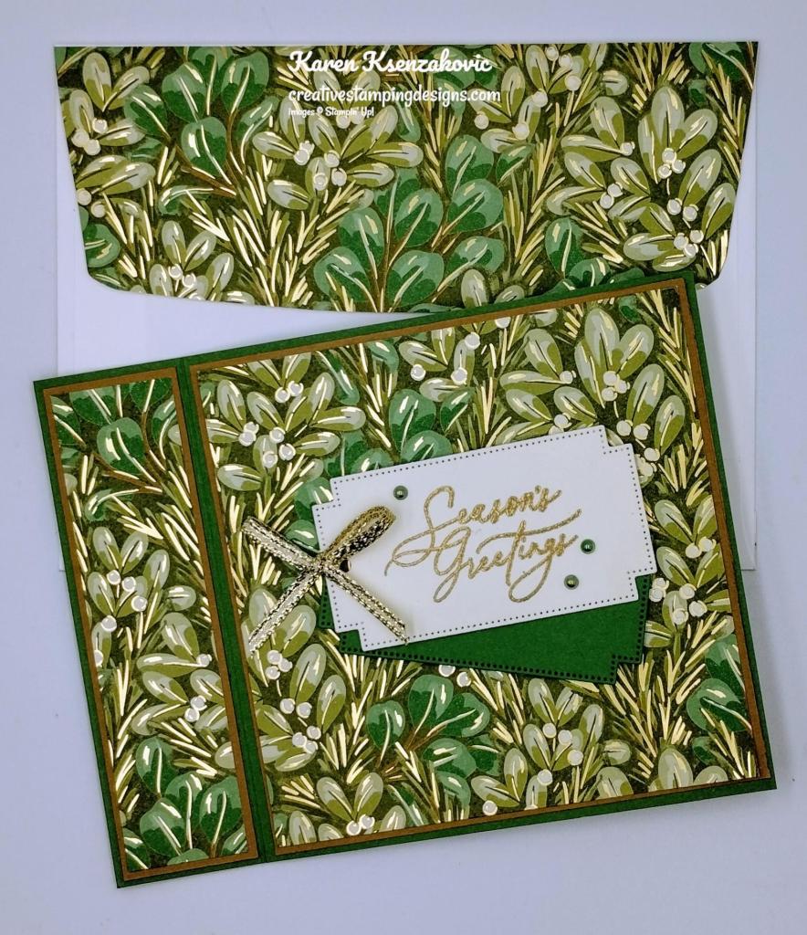 Stampin' Up! Greetings of the Season Fun Fold 7 creativestampingdesigns.com