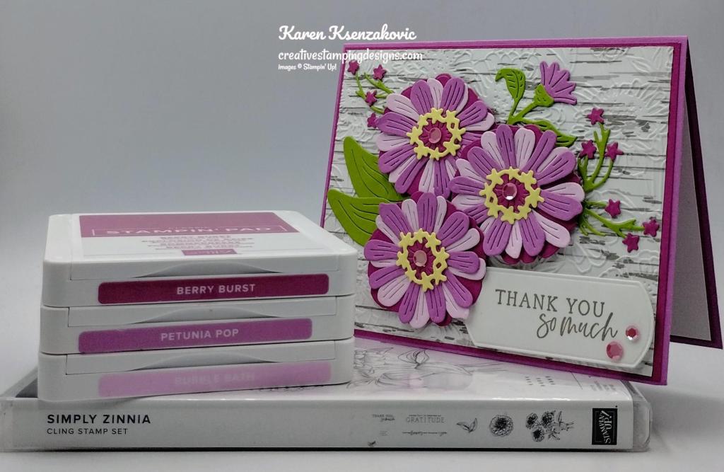 Stampin' Up! Simply Zinnia in Purple 1 creativestampimgdesigns.com