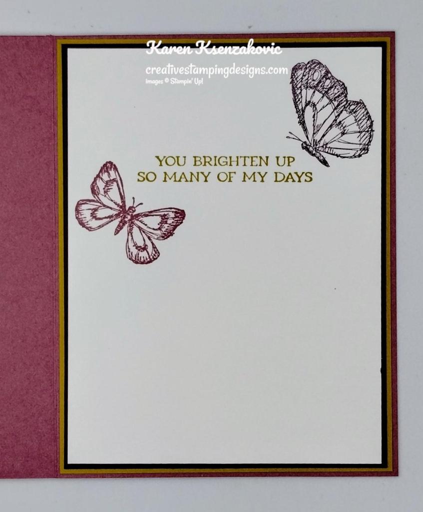 Stampin' Up! Sketched Butterflies CAS Thank You 5 creativestampingdesigns.com