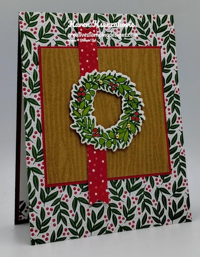 Stampin' Up! Sophisticated Sled Wreath 4 creativestampingdesigns.com