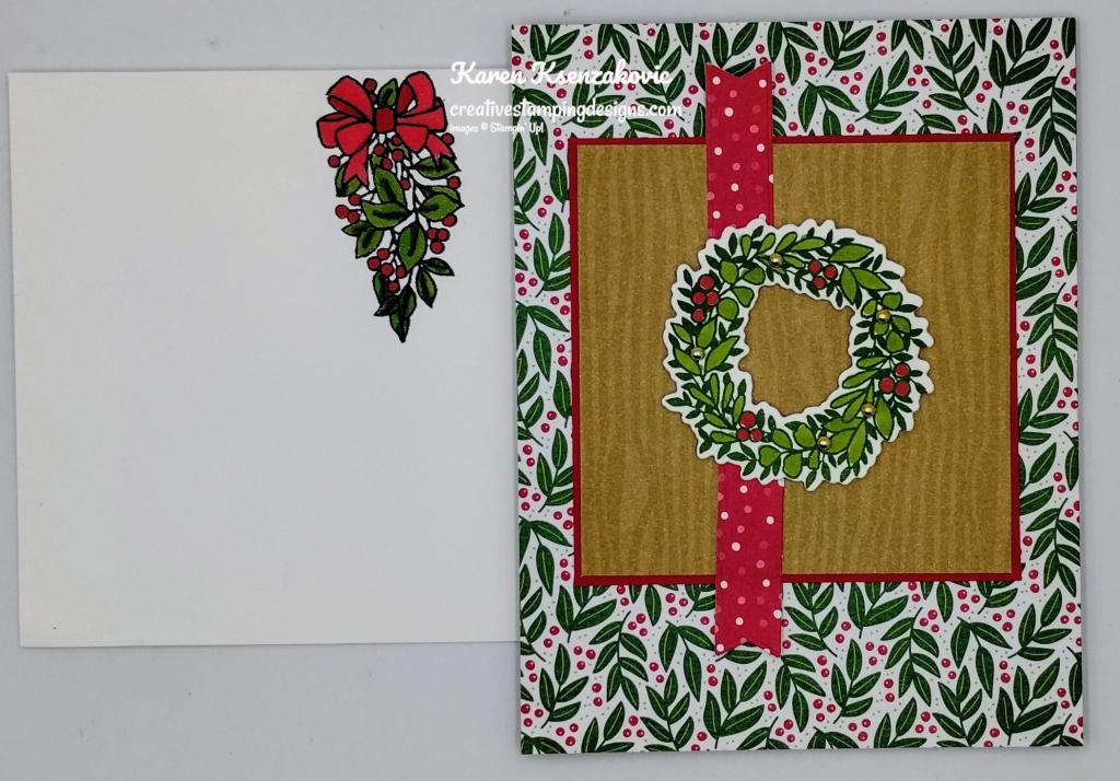 Stampin' Up! Sophisticated Sled Wreath 6 creativestampingdesigns.com