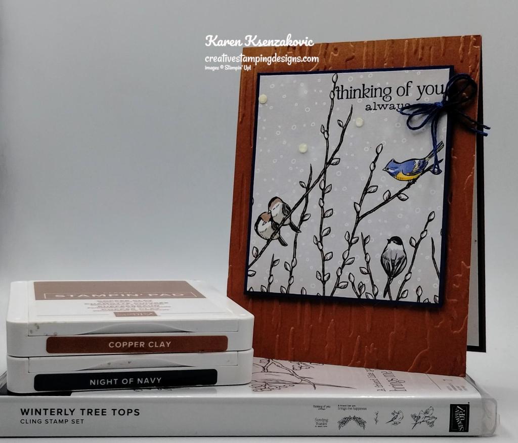 Stampin' Up! Winterly Tree Tops CAS 1 creativestampingdesigns.com