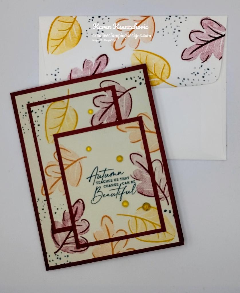 Stampin' Up! Caring Leaves Triple time 7 creativestampingdesigns.com