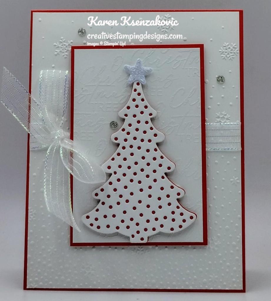 Stampin' Up! Decorative Trees in Poppy Parade 2 creativestampiungdesigns.com