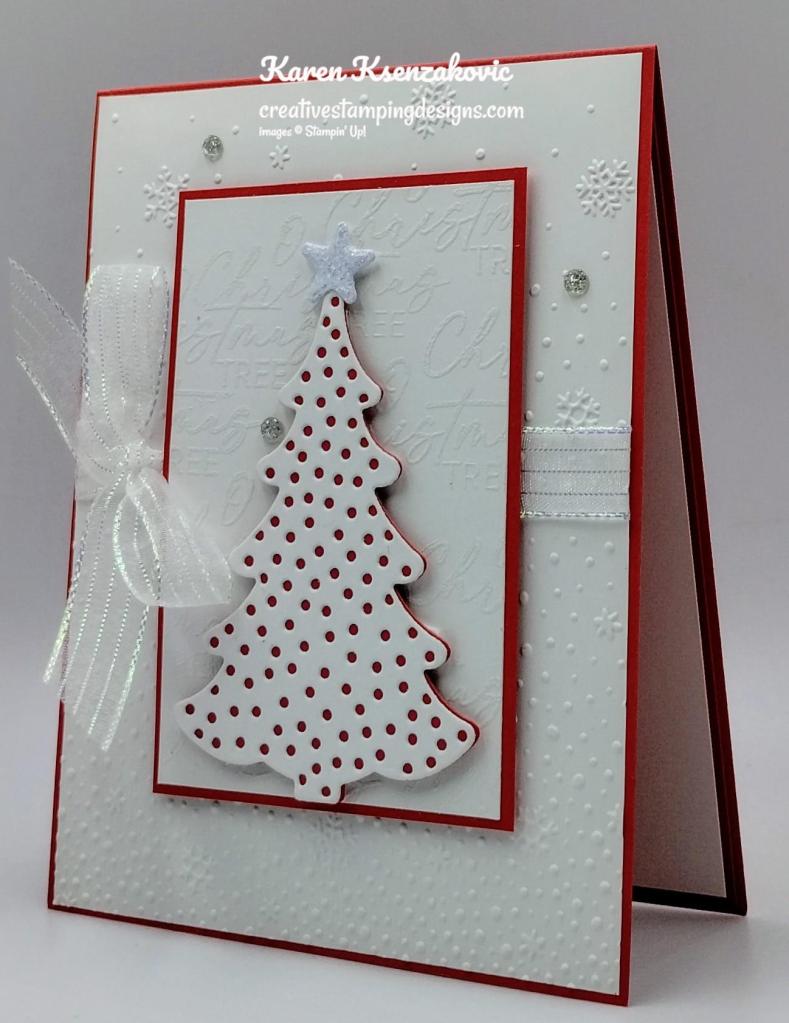 Stampin' Up! Decorative Trees in Poppy Parade 3 creativestampiungdesigns.com