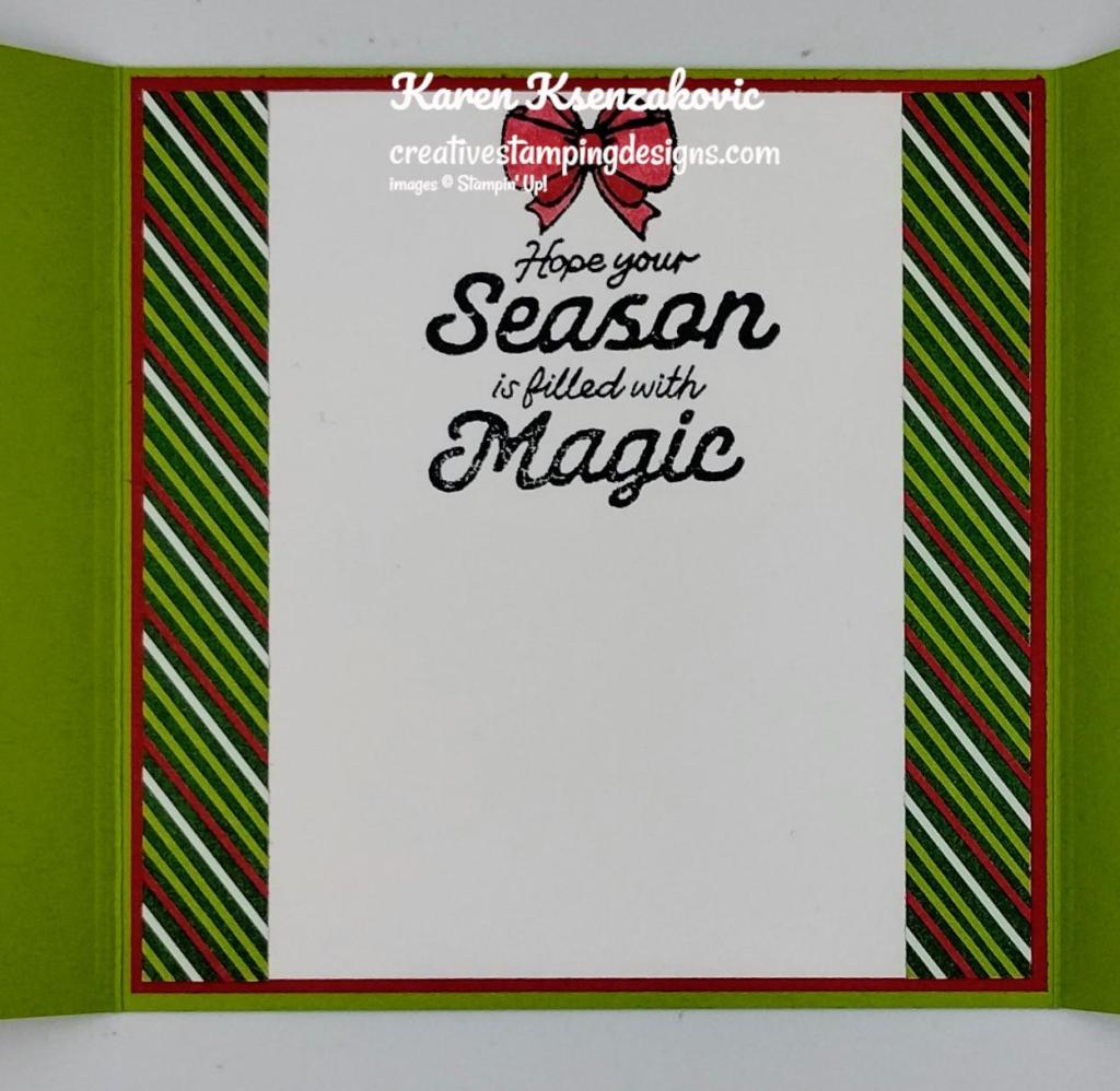 Stampin' Up! Naughty & Nice Fun Fold 5 creativestampingdesigns.com