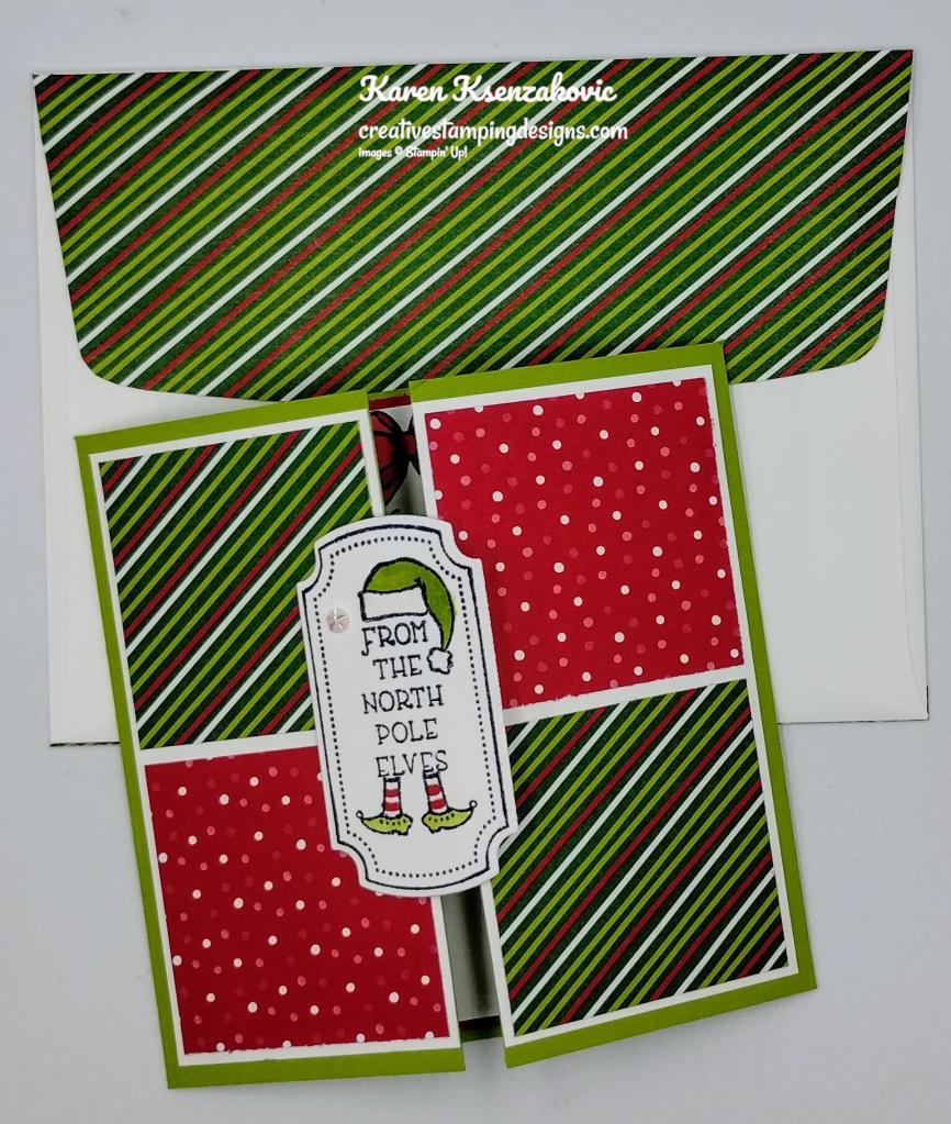 Stampin' Up! Naughty & Nice Fun Fold 7 creativestampingdesigns.com