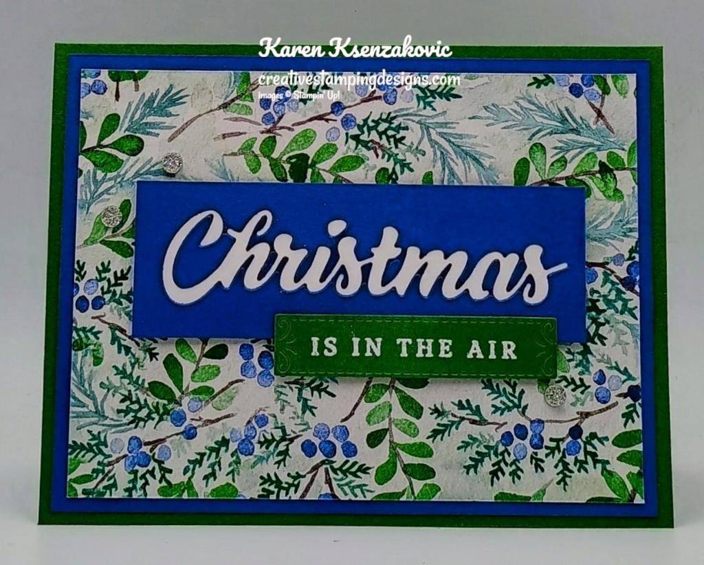 Stampin' Up! Peaceful Season CAS 2 creativestampingdesigns.com