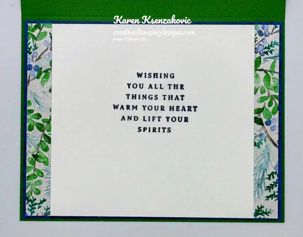 Stampin' Up! Peaceful Season CAS 5 creativestampingdesigns.com