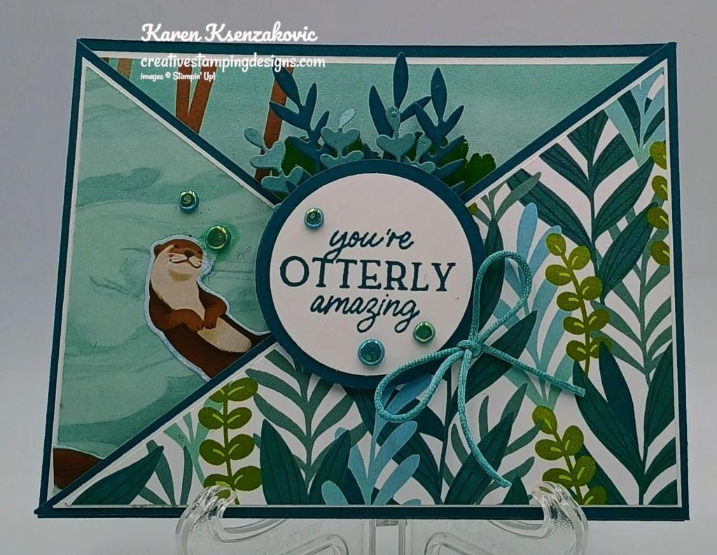 Stampin' Up! Otterly Amazing Fun Fold 2 creativestampingdesigns.com