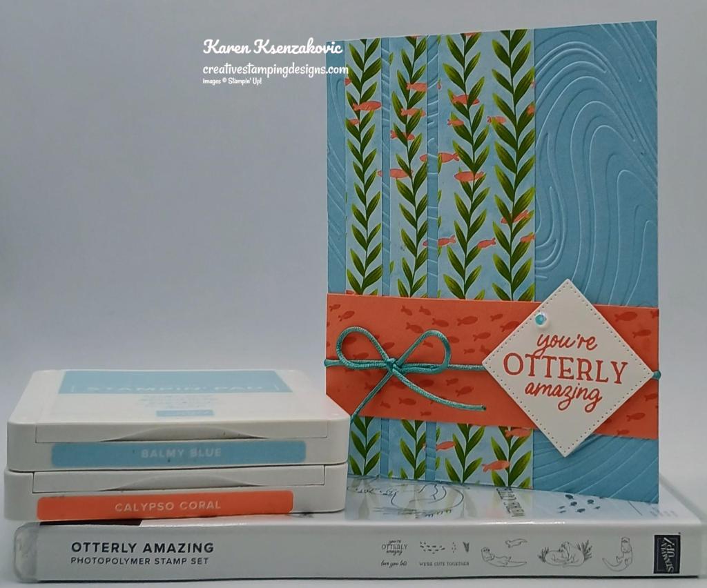 Stampin' Up! Otterly Amazing panels 1 creativestampingdesigns.com