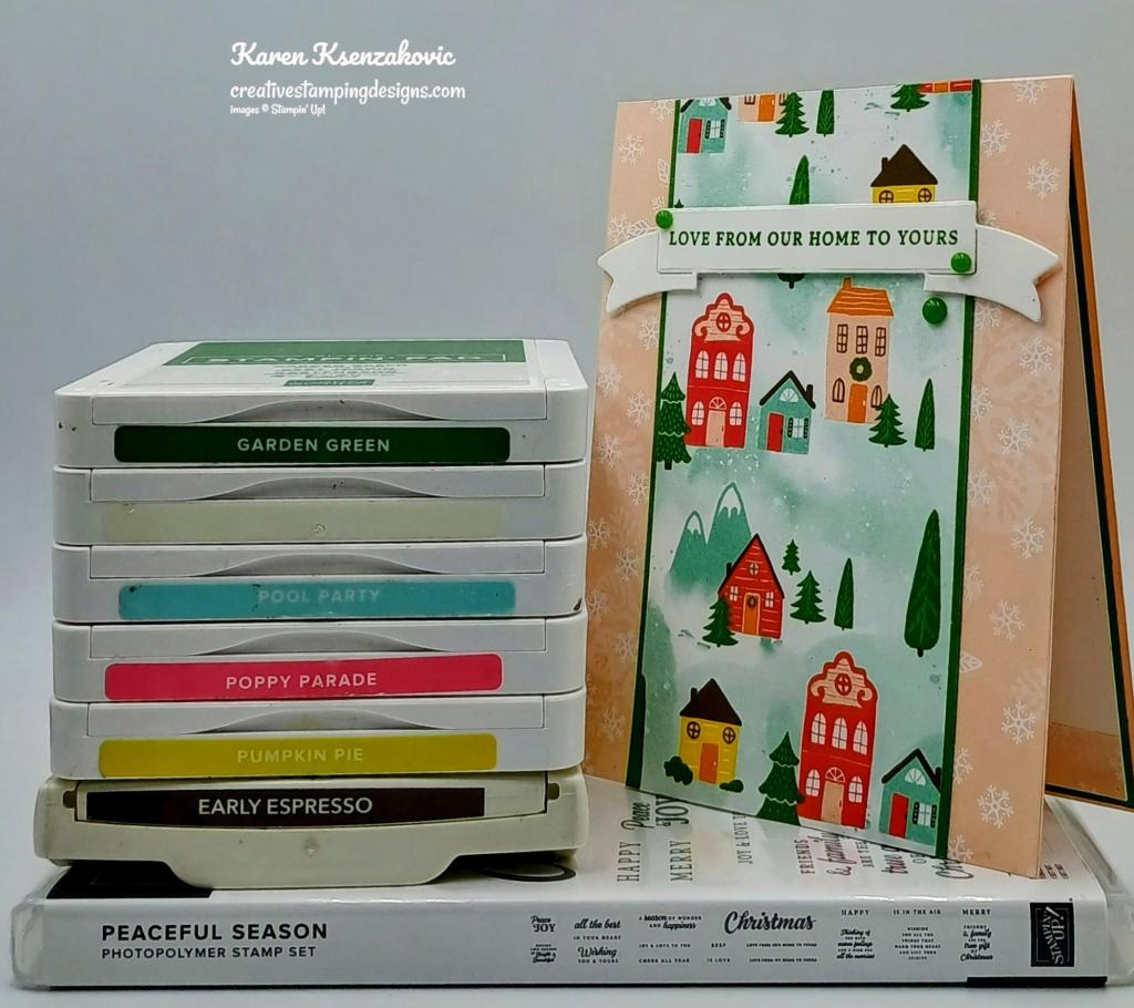 Stampin' Up! Peaceful Season Home 1 creativestampingdesigns.com