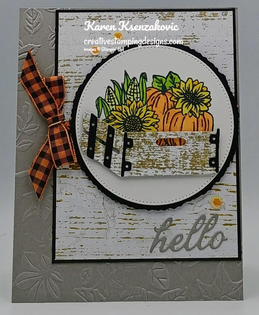 Stampin' Up! Rustic Crate Hello 2 creativestampingdesigns.com