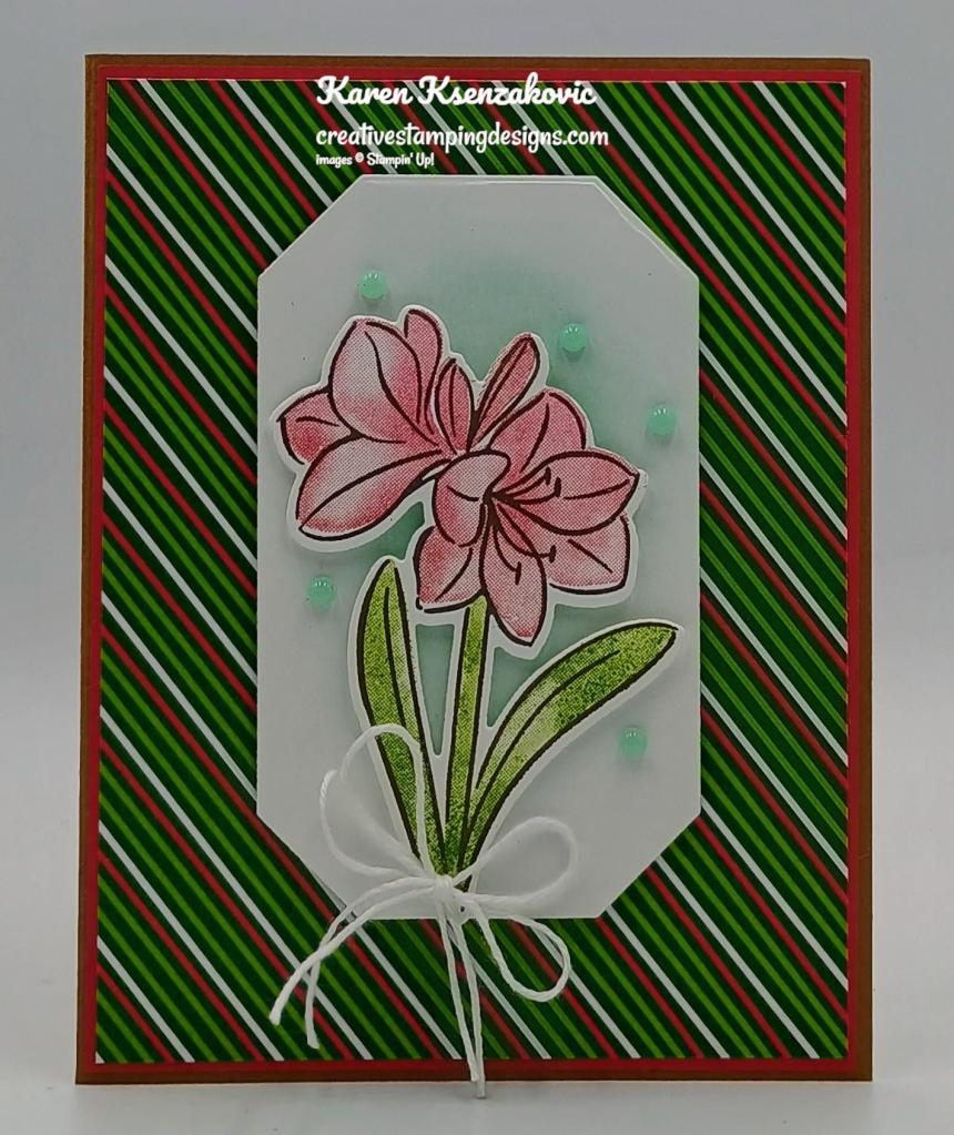 Stampin' Up! Artful Amaryllis 2 creativestampingdesigns.com